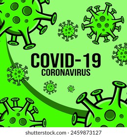 illustration of the corona virus banner