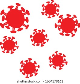 illustration of a corona virus that is endemic