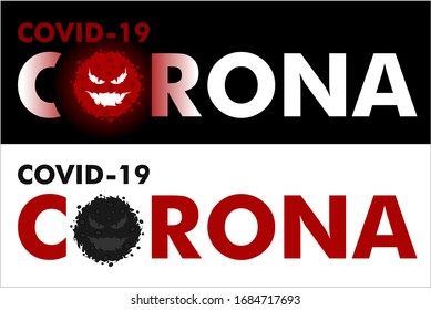Illustration of Corona Virus in vector.