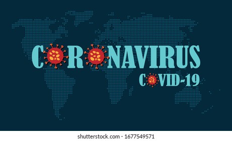 Illustration Corona Virus vector for your website or social media needs