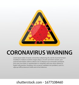 Ilustración coronavirus 2019-ncov vector de fondo