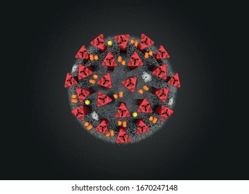 Illustration of Coronavirus ( Covid-19 )