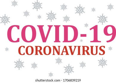 illustration of coronavirus flat vector design
