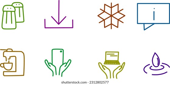 Illustration of coronavirus and kitchen icons contains such as an antiseptic, handwriting, masks, bacteria, sneezing and blender, grater, mobile, laptop in both hand and medicines, kites. Vector