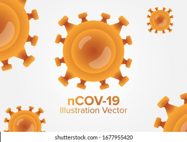 Illustration of Coronavirus in vector