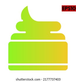 Illustration of cosmetic gradient icon