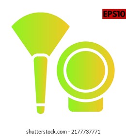 Illustration of cosmetic gradient icon