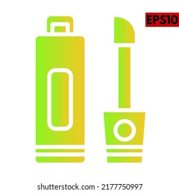Ilustración del icono de gradiente cosmético