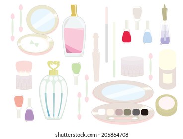 It is an illustration of cosmetics.