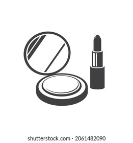 illustration of cosmetics, vector art.
