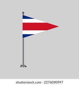 Illustration of Costa Rica flag Template