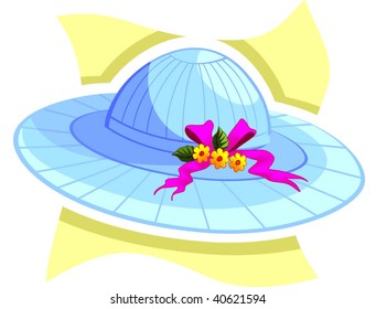 Illustration of a cotton babies cap	
