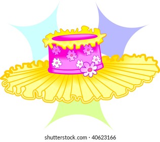Illustration of cotton babies cap	