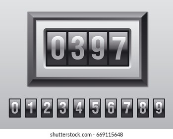 Illustration Counter Frame Numbers Stock Vector (Royalty Free ...