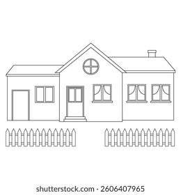 The Illustration of Countryside House