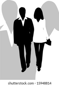 Illustration of couple
