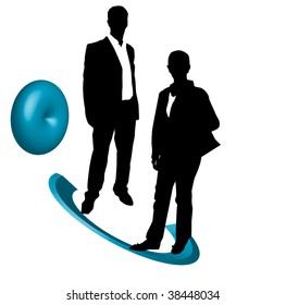 Illustration of couple
