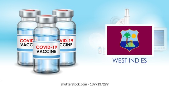 illustration of Covid 19 Vaccine Bottle to prevent from deadly Novel Coronavirus epidemic outbreak on Medical background
