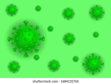 illustration covid-19 corona virus for science