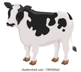 Illustration Cow Stock Vector (Royalty Free) 739920562 | Shutterstock