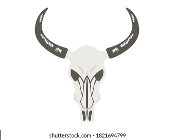 Illustration of a cow bone object.
