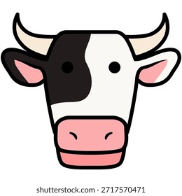 Ilustración de la cabeza de vaca