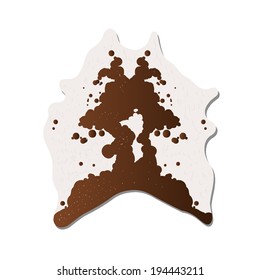 Illustration cow skin in vector