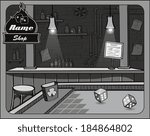 Illustration of cowboy bar craps