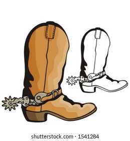 Illustration of a cowboy boot.