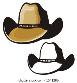 Illustration of a cowboy hat.