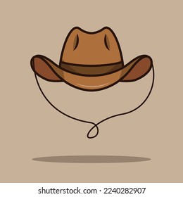 The Illustration of Cowboy Hat