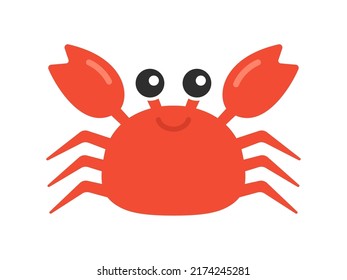 Illustration of a crab character.