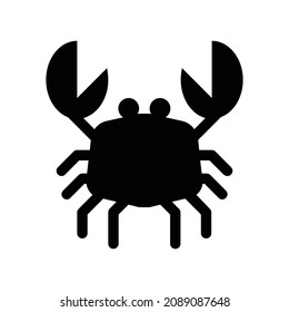 illustration of crab opening claws, vector, icon. very suitable for logos, websites, applications, apps, backgrounds and more.
