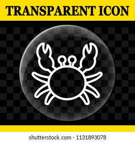 Illustration of crab vector circle transparent icon