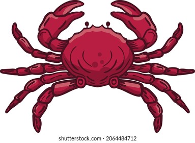 Illustration of Crab Vector.
Suitable for animal or sea creature.
