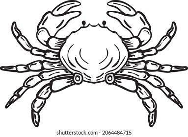 Illustration of Crab Vector.
Suitable for animal or sea creature.