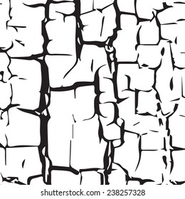  illustration  with  cracked  texture on white background