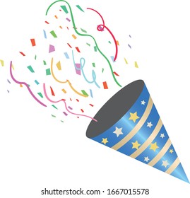 Illustration of a cracker celebrating