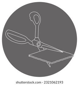 It is an illustration of the crawling scissors.