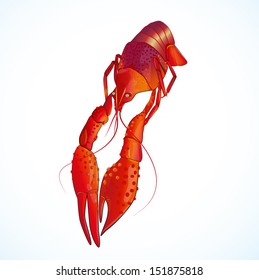 Illustration of crayfish