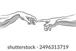  Illustration of The Creation of Adam
Adam