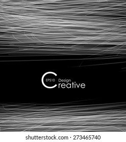 Illustration Creative Abstract Background with Lines - vector