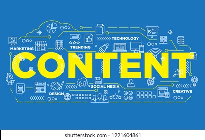 illustration of creative banner, digital marketing content asset for presentation or cover pictogram, abstract thin line icon. use for background and annual report cover.