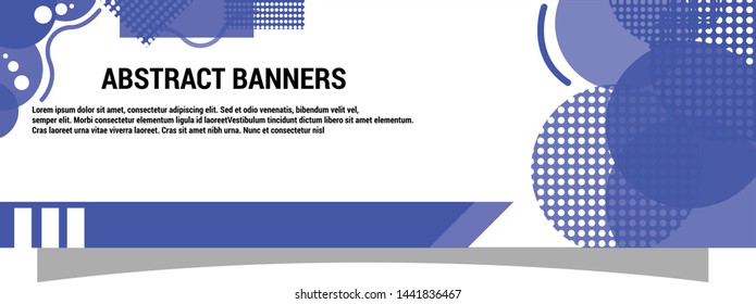 illustration of creative banner flat design