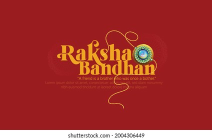 ilustración del creativo Rakhi hermoso para el festival indio de Raksha Bandhan con antecedentes