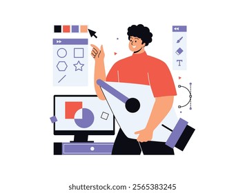 Illustration of an Creative Business Graphic Design