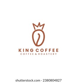 Illustration creative coffee logo design concept vector template