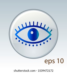 Illustration of Creative Eye Concept Logo, trendy style vision icon, eye shape vector logo