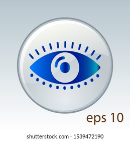 Illustration of Creative Eye Concept Logo, trendy style vision icon, eye shape vector logo