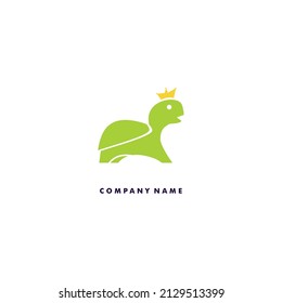 Illustration creative green turtle for logo company